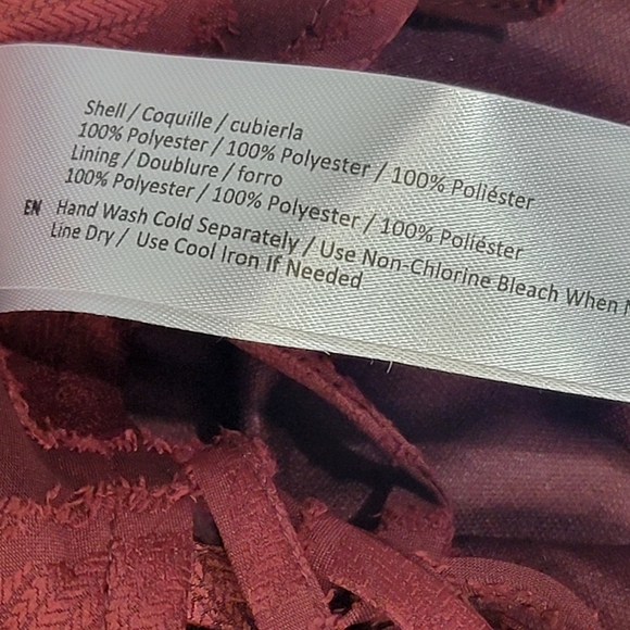 Band Of The Free Band of Gypsies Lila Merlot Midi Dress Size Small Lace  UpFront - Picture 2 of 15